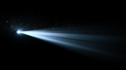 A single, glowing speck of cosmic dust on an epic journey through intergalactic space.
