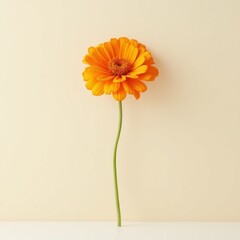 orange flower on a isolated background