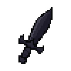Fototapeta premium A Shadow Blade Pixel Art Sword