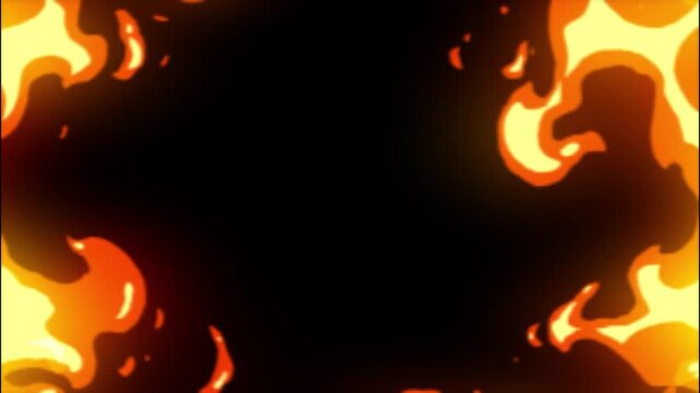 Fire Animation Black Screen 