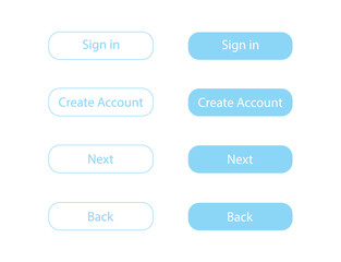 vector web buttons
