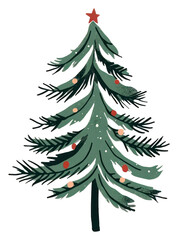 Obraz premium PNG Pine tree christmas holiday celebration.