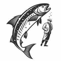 black and white fish