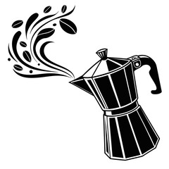 coffee maker and cup