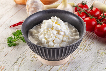 Grain cottahe cheese for breakfast