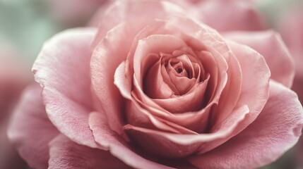 Pastel pink rose, soft matte petals, delicate floral background