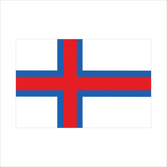 Obraz premium National flag of faroe islands waving in the wind
