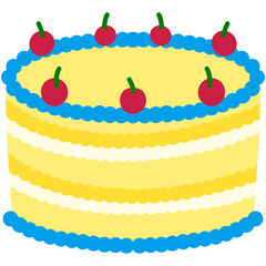 Colorful Yellow Cake