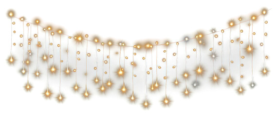 PNG Gold glowing light string lights celebration lighting.