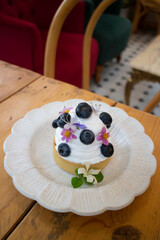 Fresh bake dessert delicious cakes in cafe