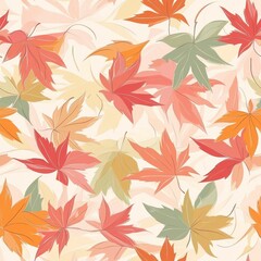 Beautiful design showcases flowing lines with momiji leaves, embodying autumn's serene beauty