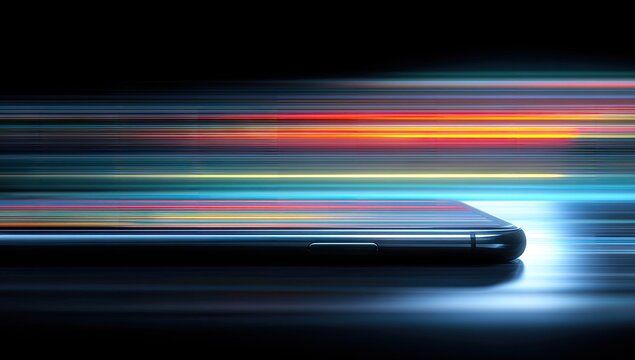 Fast Mobile Phone Technology Image.