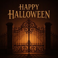 Golden Gate Halloween Greeting Design