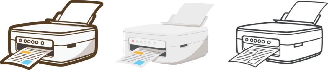 インクジェット複合機（印刷中）