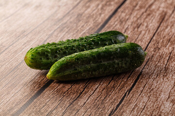 Raw fresh ripe green cucucmbers