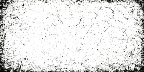 Abstract black and white grunge texture with a rough pattern on a vintage paper surface