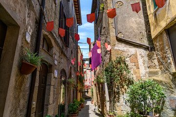 Pitigliano, centro storico, Grosseto, Toscana