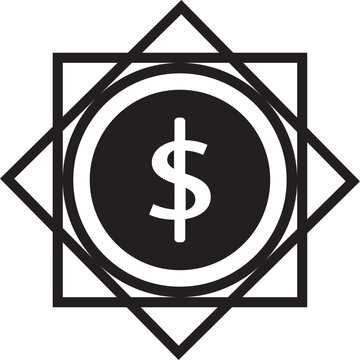 Donate money symbol icon for charitable giving and financial support