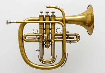 Antique cornet musical instrument