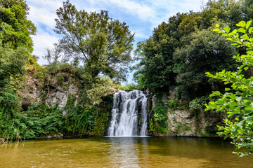 Fototapeta premium Cascata di Salabrone, riserva naturale Selva del Lamone