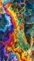 Hong Kong's vibrant urban nightscape with the city's towering skyscrapers and traffic flowing on the busy streets