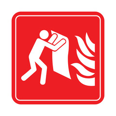 Fire blanket. fire blanket use. Usage of fire blanket 