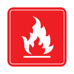 Fire hazard sign. Fire hazard symbol 