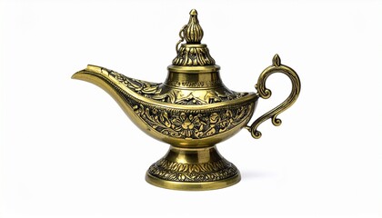 Fototapeta premium magic lamp isolated on white