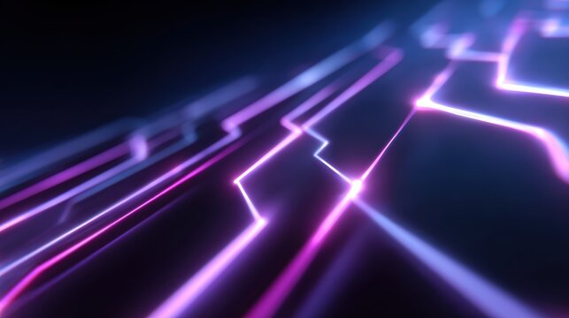 computer wallpaper concept, abstract neon circuit patterns, glowing digital streams, futuristic design - Powered by Adobe