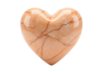 Isolated marble heart stone, a valentine gift of love and compassion for lovers, holiday present