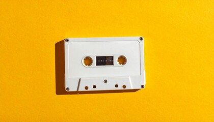 Obraz premium Retro cassette sensibility staying above the sunburst 