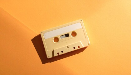 Obraz premium Retro cassette sensibility staying above the sunburst 