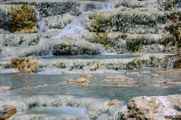 Fototapeta premium Cascate del Mulino, Saturnia, vasche termali, Grosseto, Toscana