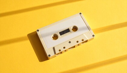 Obraz premium Retro cassette sensibility staying above the sunburst 