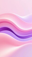 Abstract wavy gradient background in soft pink and purple tones
