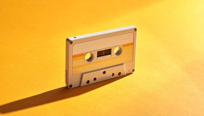 Obraz premium Retro cassette sensibility staying above the sunburst 