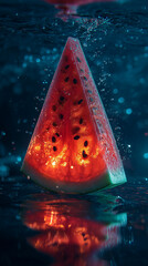 watermelon on water
