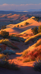 sunset in the mountains