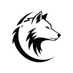 Majestic Wolf Head Tribal Tattoo Design