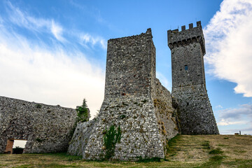 Obraz premium Fortezza di Radicofani, Toscana, Val d'Orcia