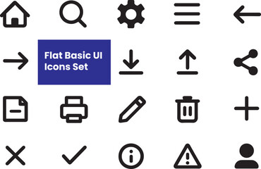Flat Basis Icons