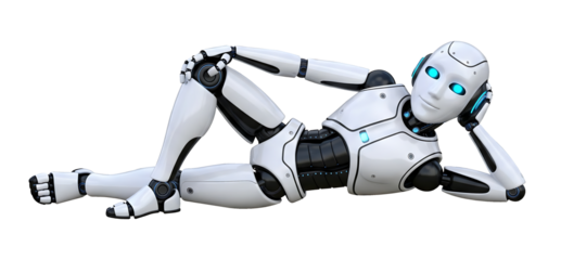 Happy Chatbot. 3D AI Character, Virtual Assistant on White Display, GPT Iconic Bot. Tech Innovation, AI Help Service, Cute Bot