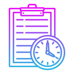 Fototapeta premium Time management Icon