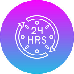 24 hours Icon