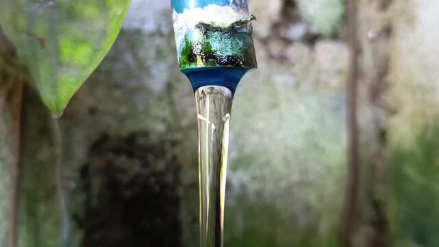 water flow from the hose