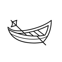 vector illustration of a boat