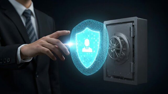 Business data security illustration