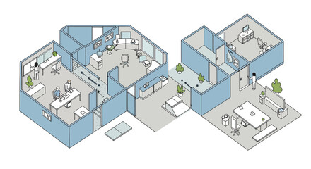 Strategic Fintech Investing: Elegant Flat Design for Next-Gen Wealth Management