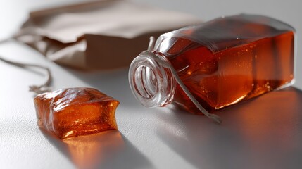 Honey jar styled sweet food lifestyle advertising product composition photography