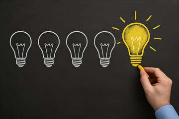 Confident hand draws upward trending red graph line indicating business growth and success on a clean white background.